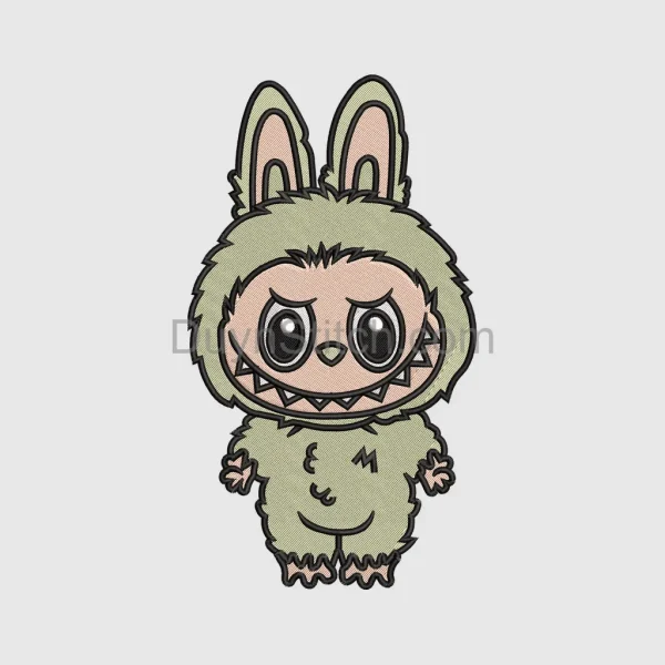 Labubu  Embroidery, cute monster  file
