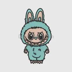Labubu  Embroidery, cute monster  file