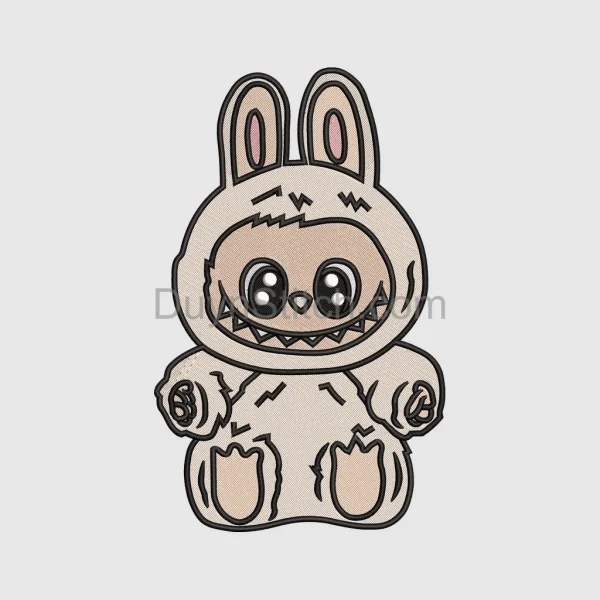 Labubu  Embroidery, cute monster  file