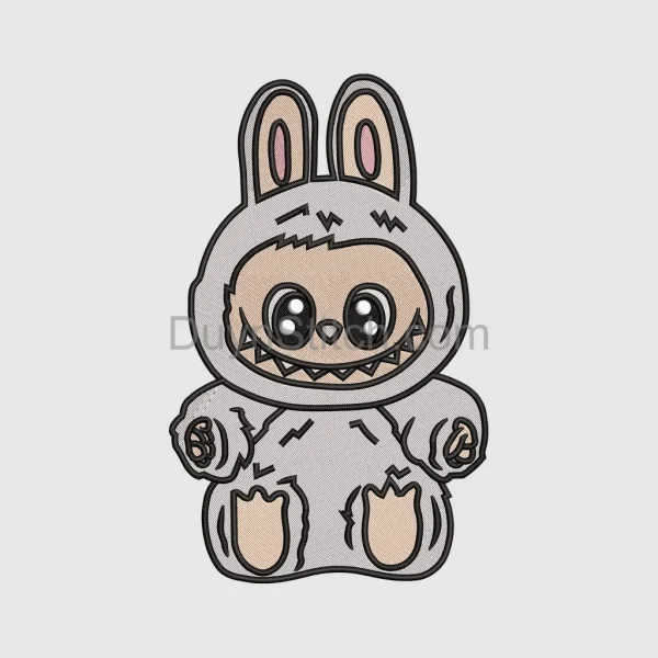 Labubu  Embroidery, cute monster  file