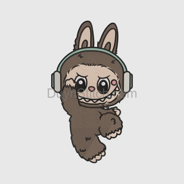 Labubu  Embroidery, cute monster  file