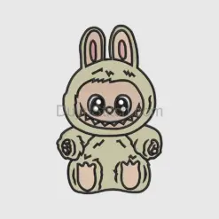 Labubu  Embroidery, cute monster  file