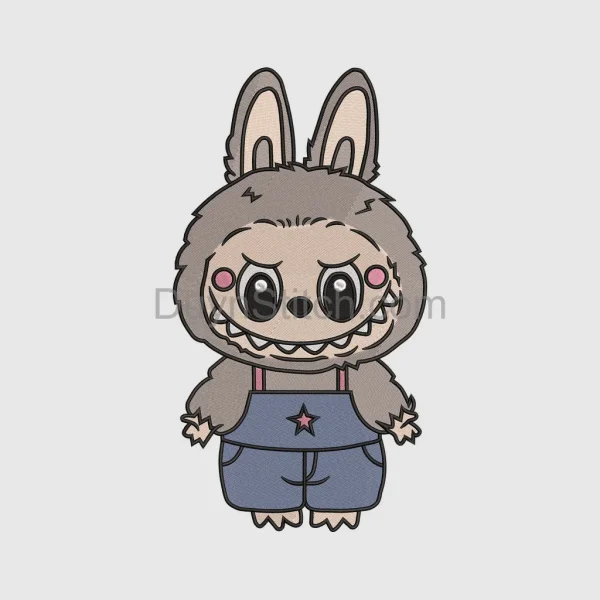 Labubu  Embroidery, cute monster  file