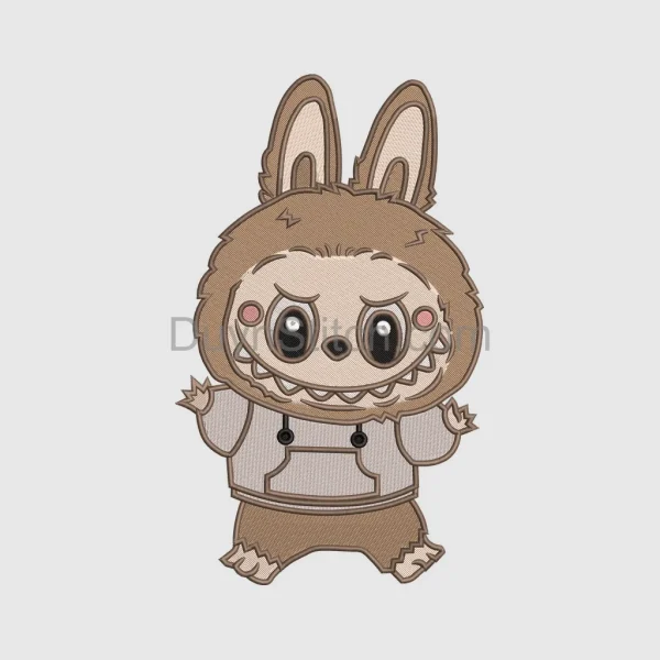 Labubu  Embroidery, cute monster  file