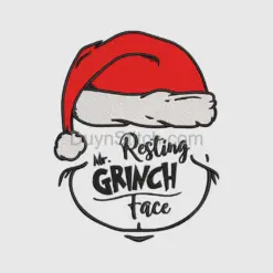 Mr. Grinch Festive  Embroidery