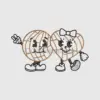 Waffle Characters with Bow Tie applqiue
