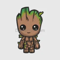 Chibi Groot Embroidery Design