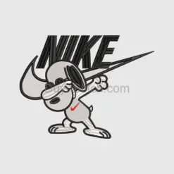 Dabbing Cartoon Dog Nike Parody