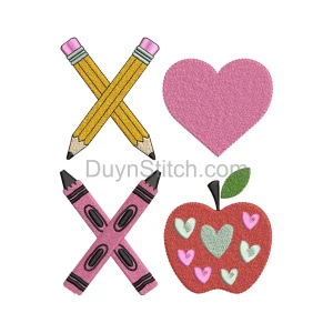 Back-to-School Embroidery Set