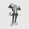 Vintage Cartoon Cat Patch