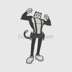 Vintage Cartoon Cat Patch