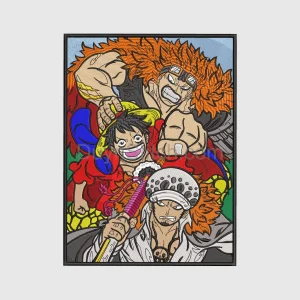 One Piece Anime Trio Embroidery